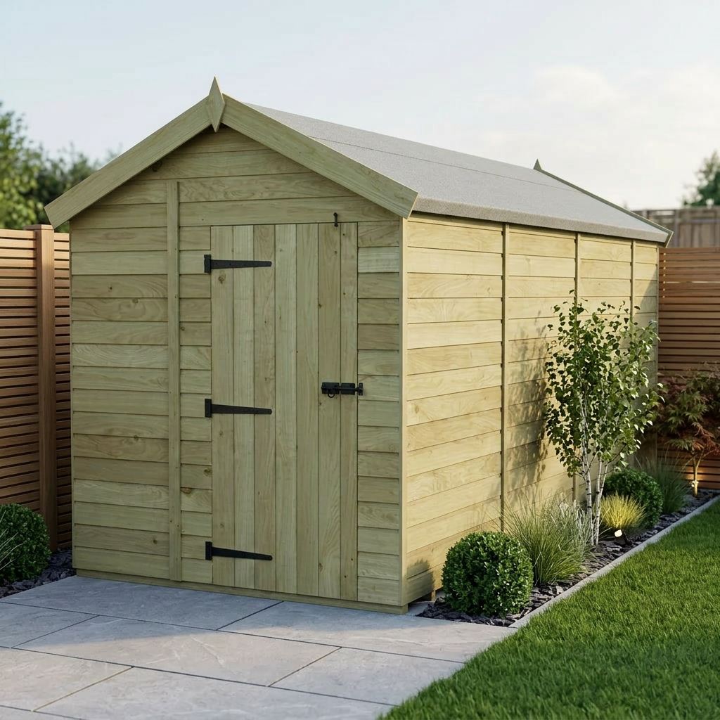 6 x 13 Apex Shed (Single Door, No Windows)