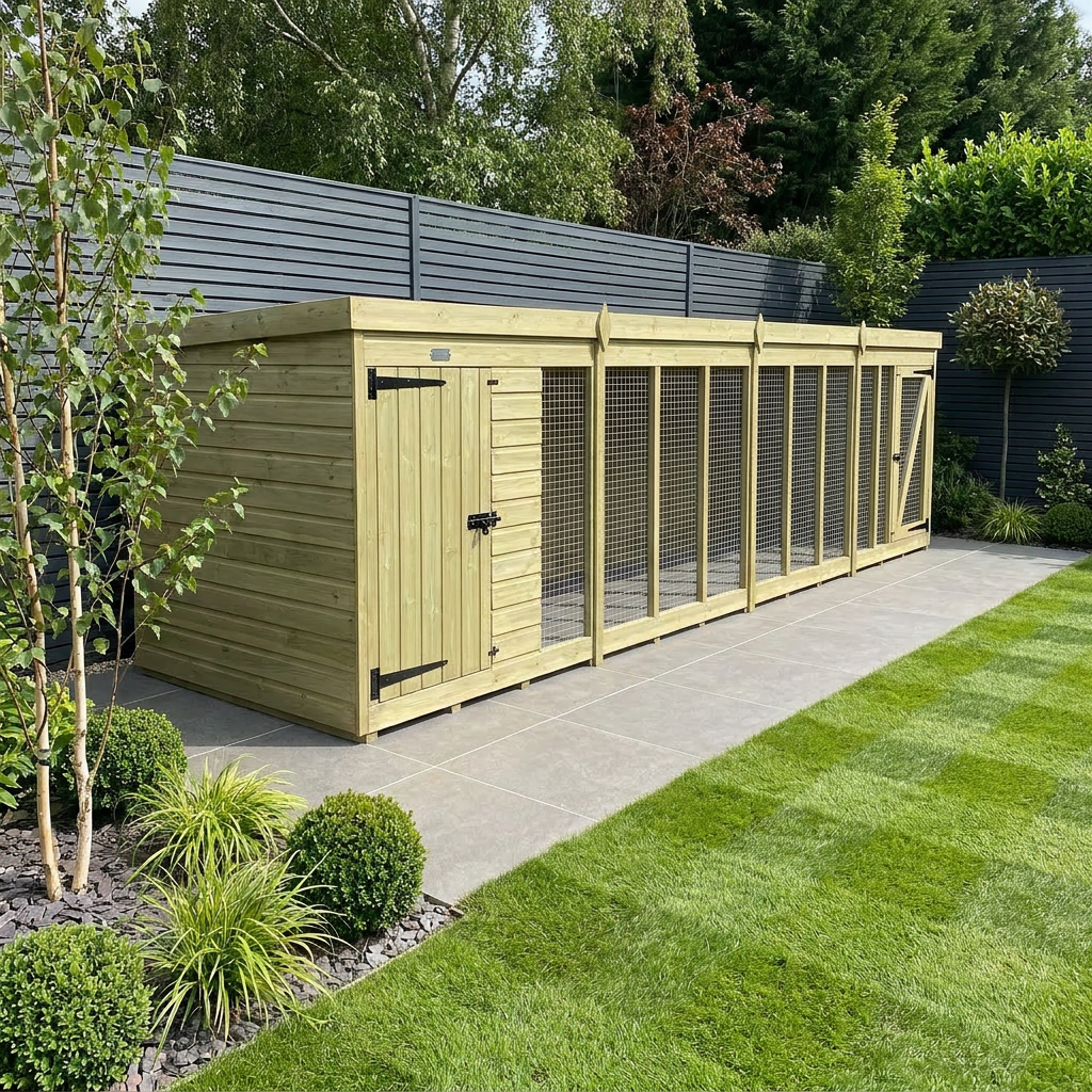 16 x 4 Dog Kennel And Run