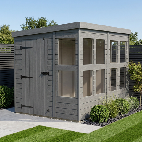 8x6 Composite Pent Potting Shed