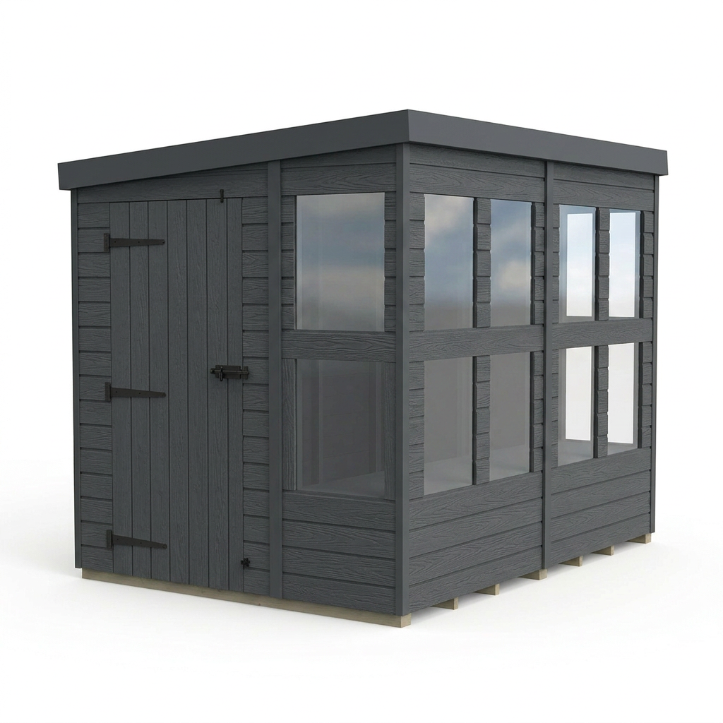 8x6 Composite Pent Potting Shed