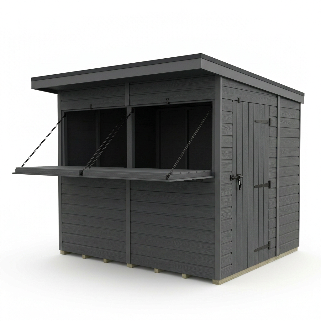 8x8 Composite Outdoor Garden Bar