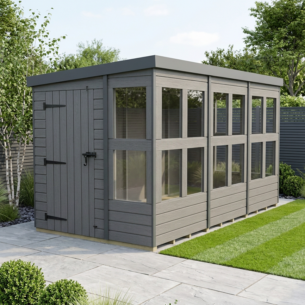 12x6 Composite Pent Potting Shed