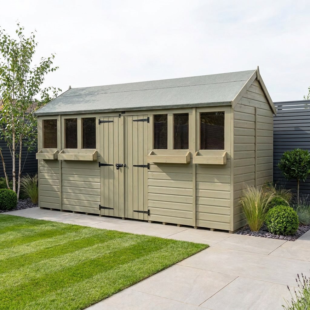 16 x 6 Apex Summer Shed