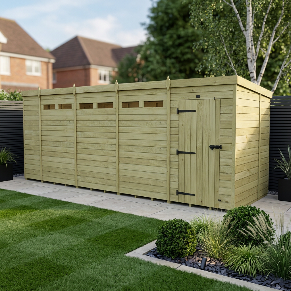 17 x 7 Security Pent Shed