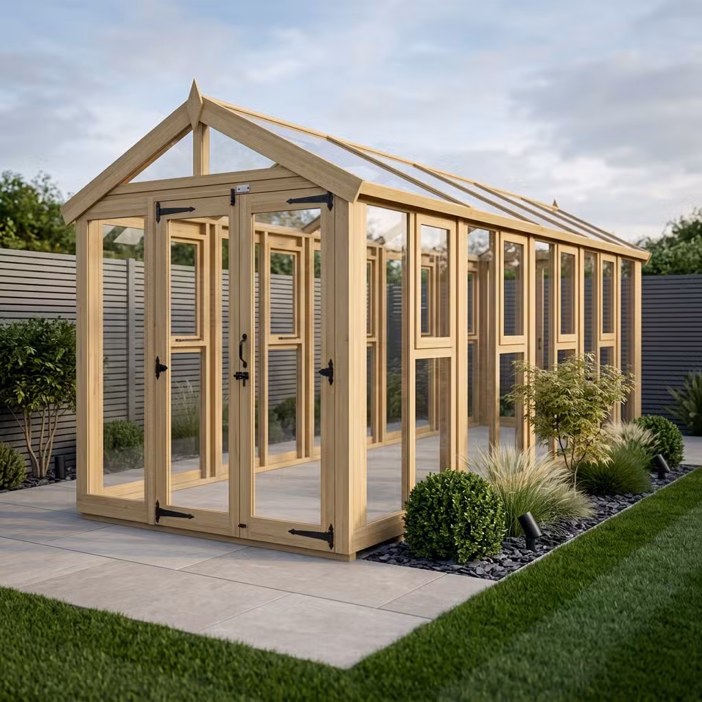 6x20 Glass Greenhouse