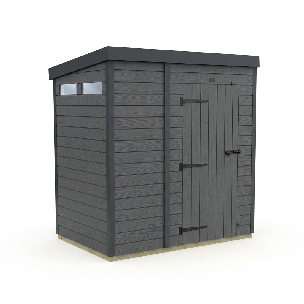 6x4 Composite Pent Security Shed