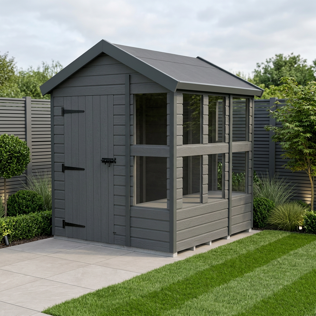 6x6 Composite Apex Potting Shed