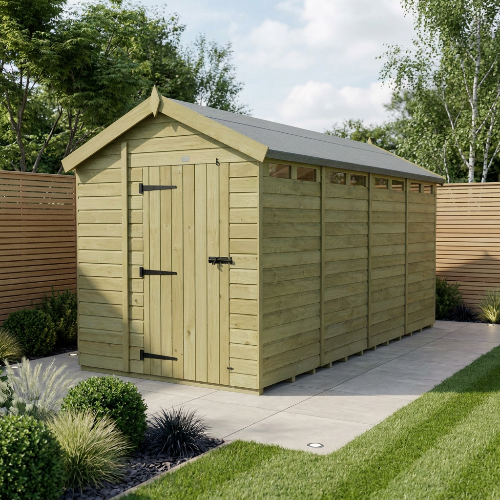 7 x 17 Apex Security Shed