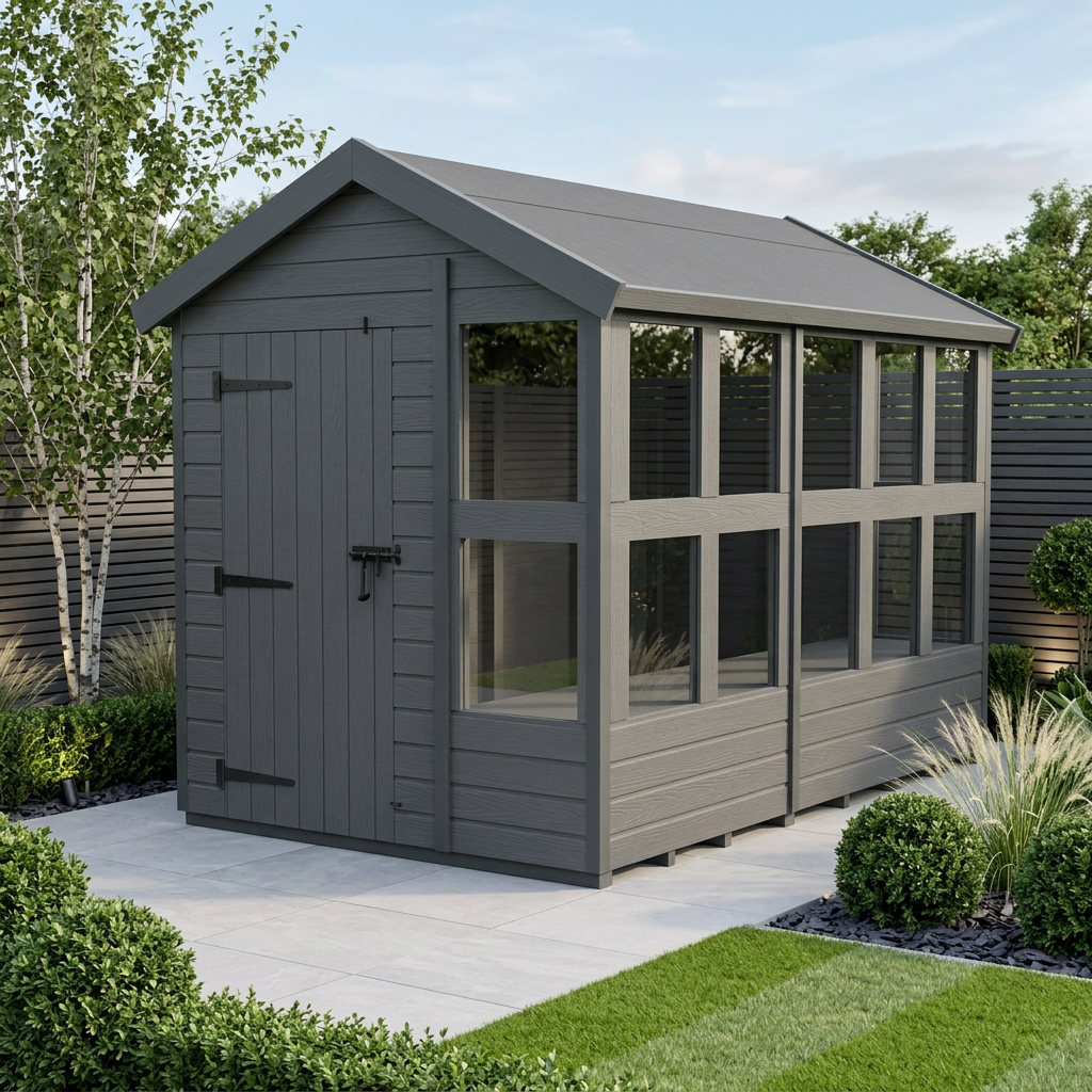 18x6 Composite Apex Potting Shed