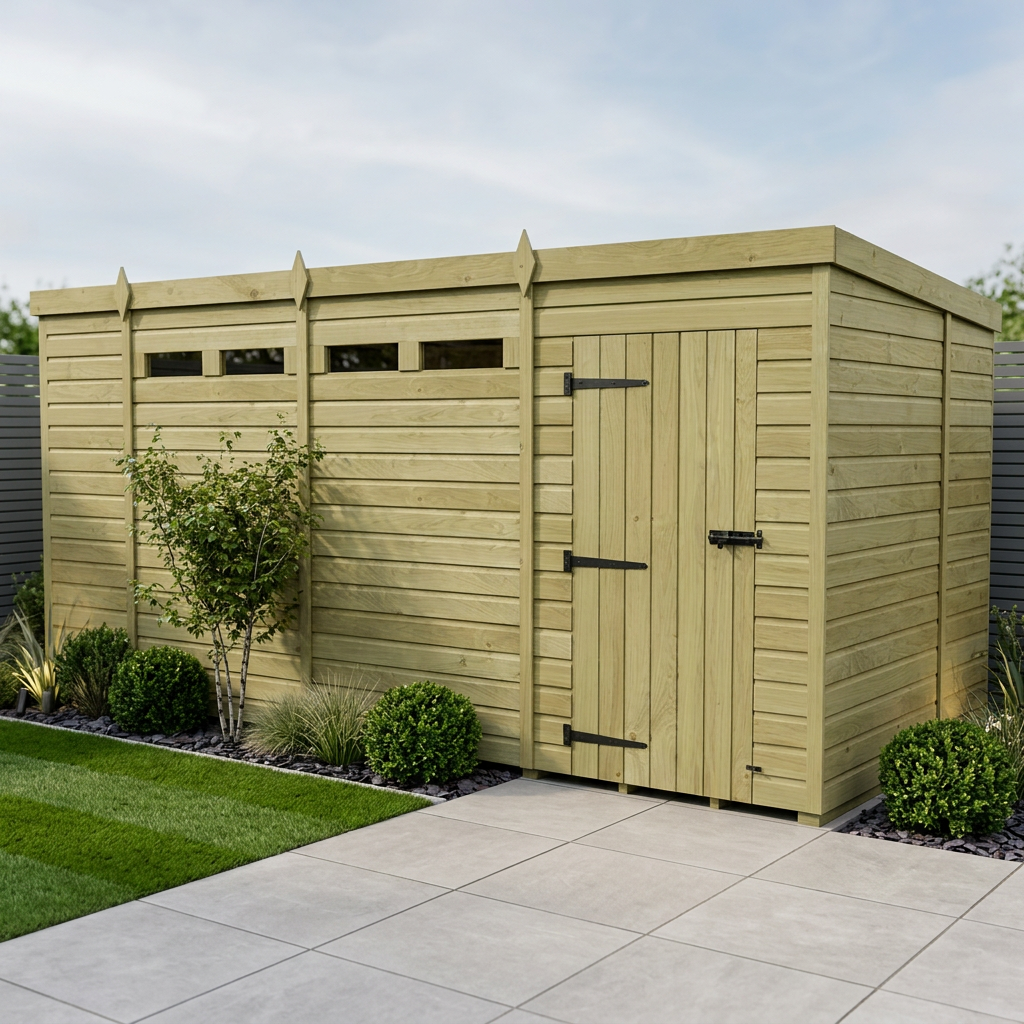 15 x 7 Security Pent Shed