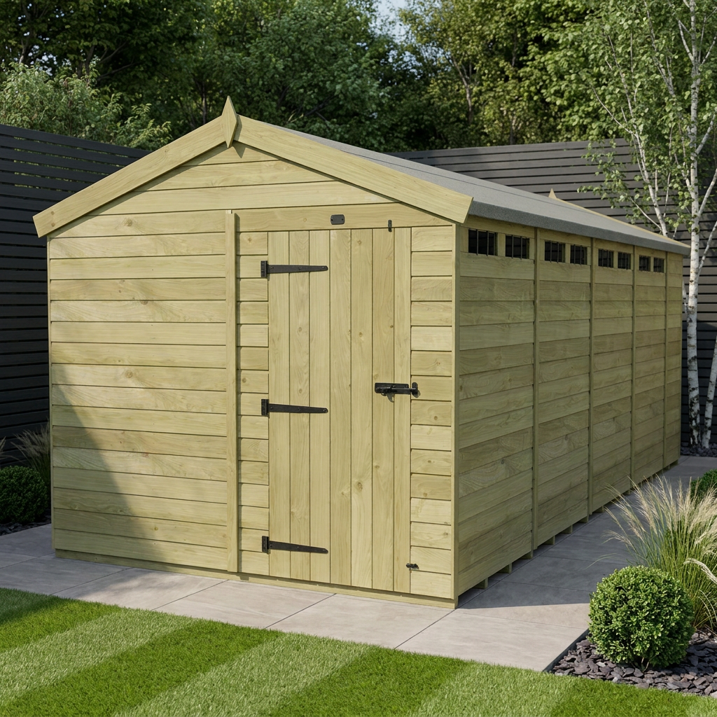 8 x 18 Apex Security Shed