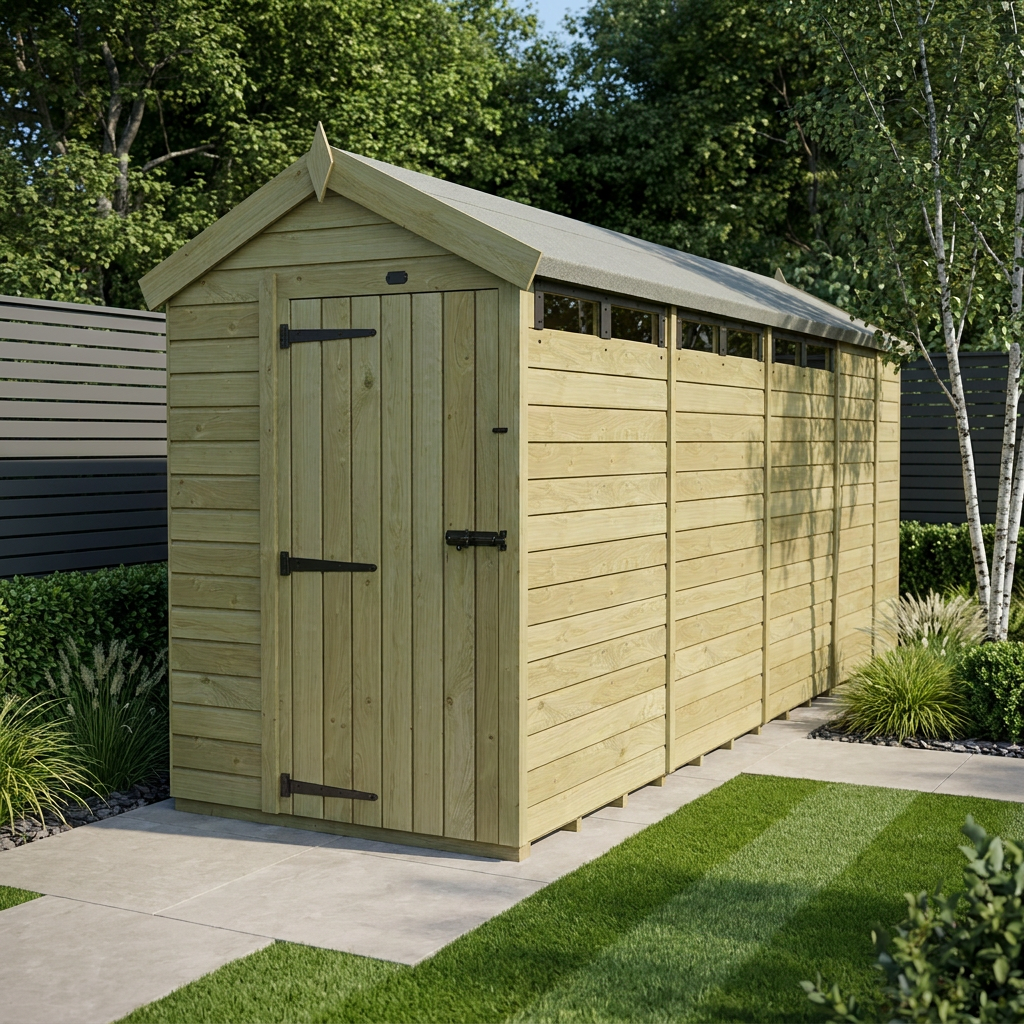 5 x 17 Apex Security Shed