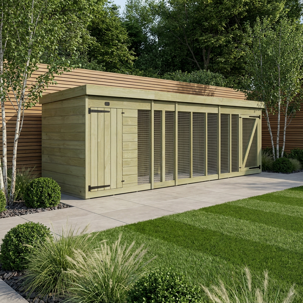 14 x 4 Dog Kennel And Run