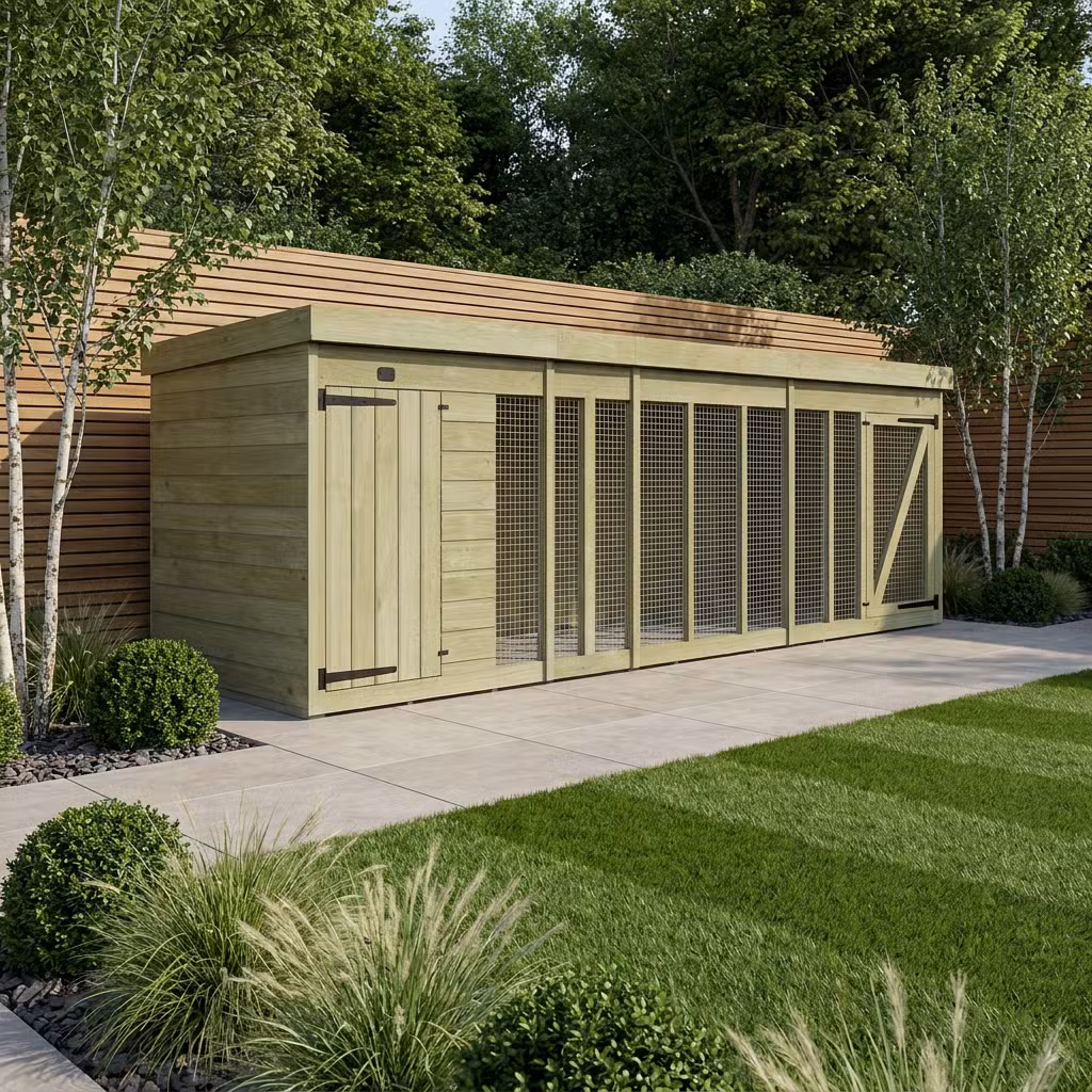 14 x 4 Dog Kennel And Run