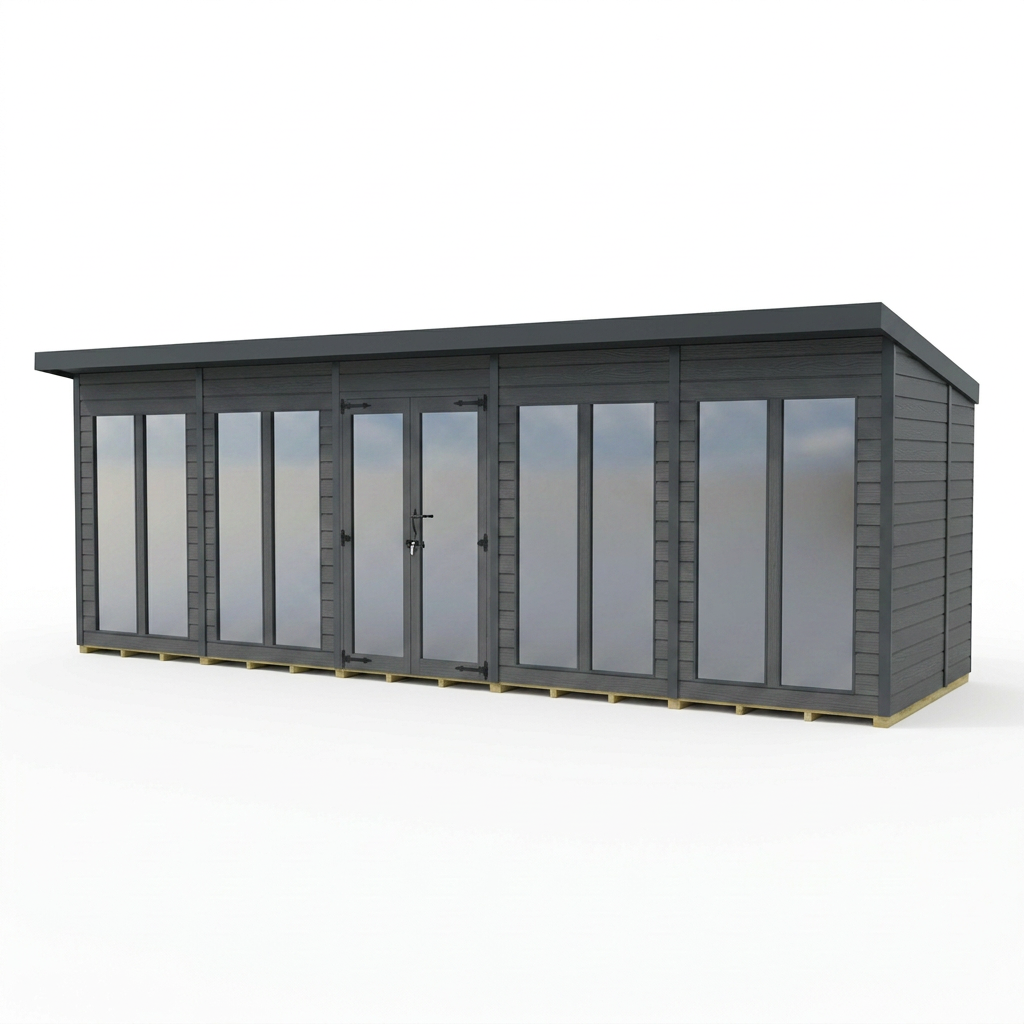 19x9 Composite Pent Full Height Summer House