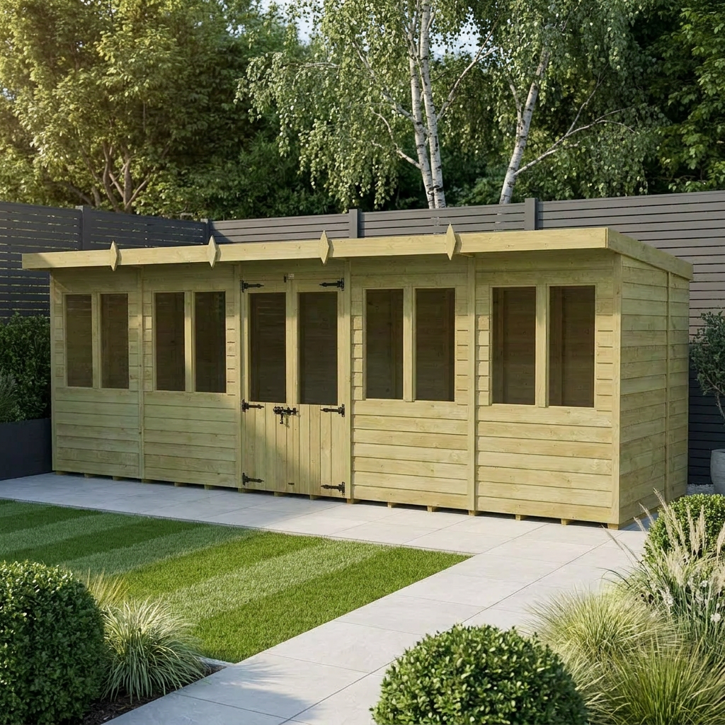 20 x 6 Pent Summer House
