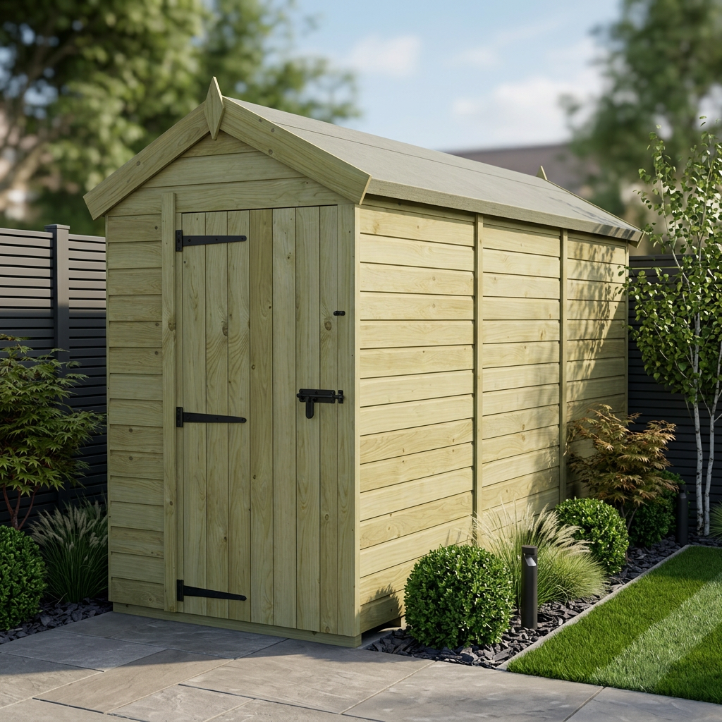 5 x 14 Apex Shed (Single Door, No Windows)