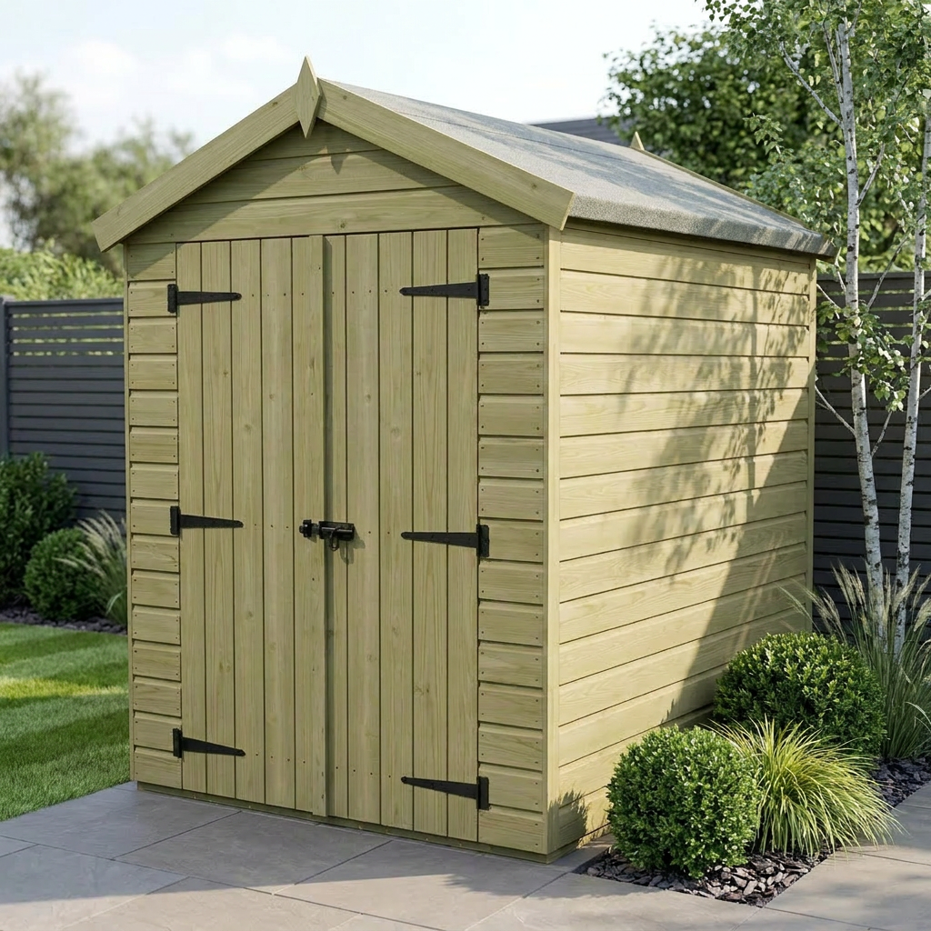 4 x 5 Apex Shed (Double Door, No Windows)