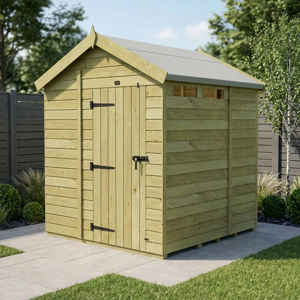 6 x 6 Apex Security Shed