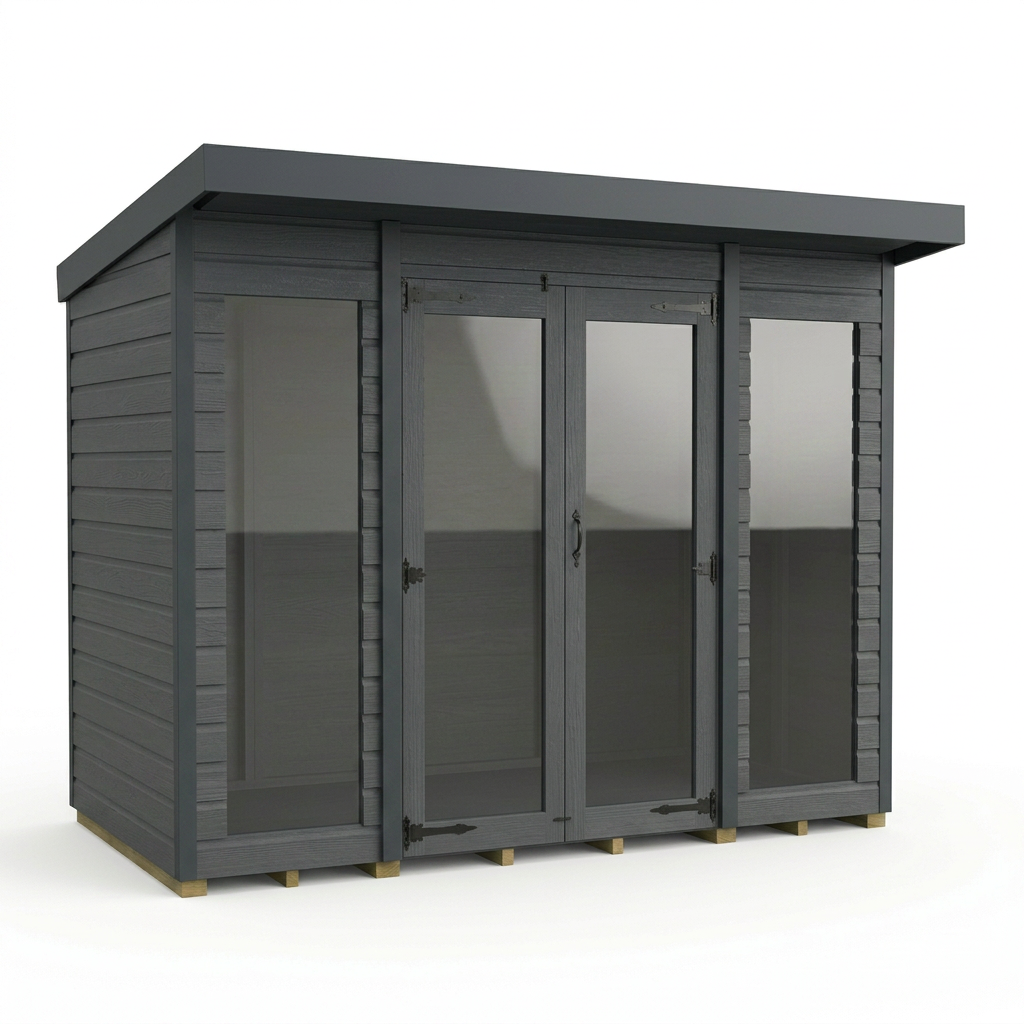 7x10 Composite Pent Full Height Summer House