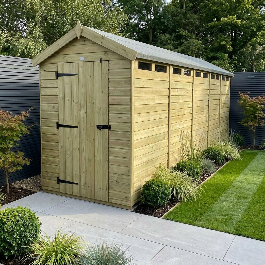 4 x 20 Apex Security Shed