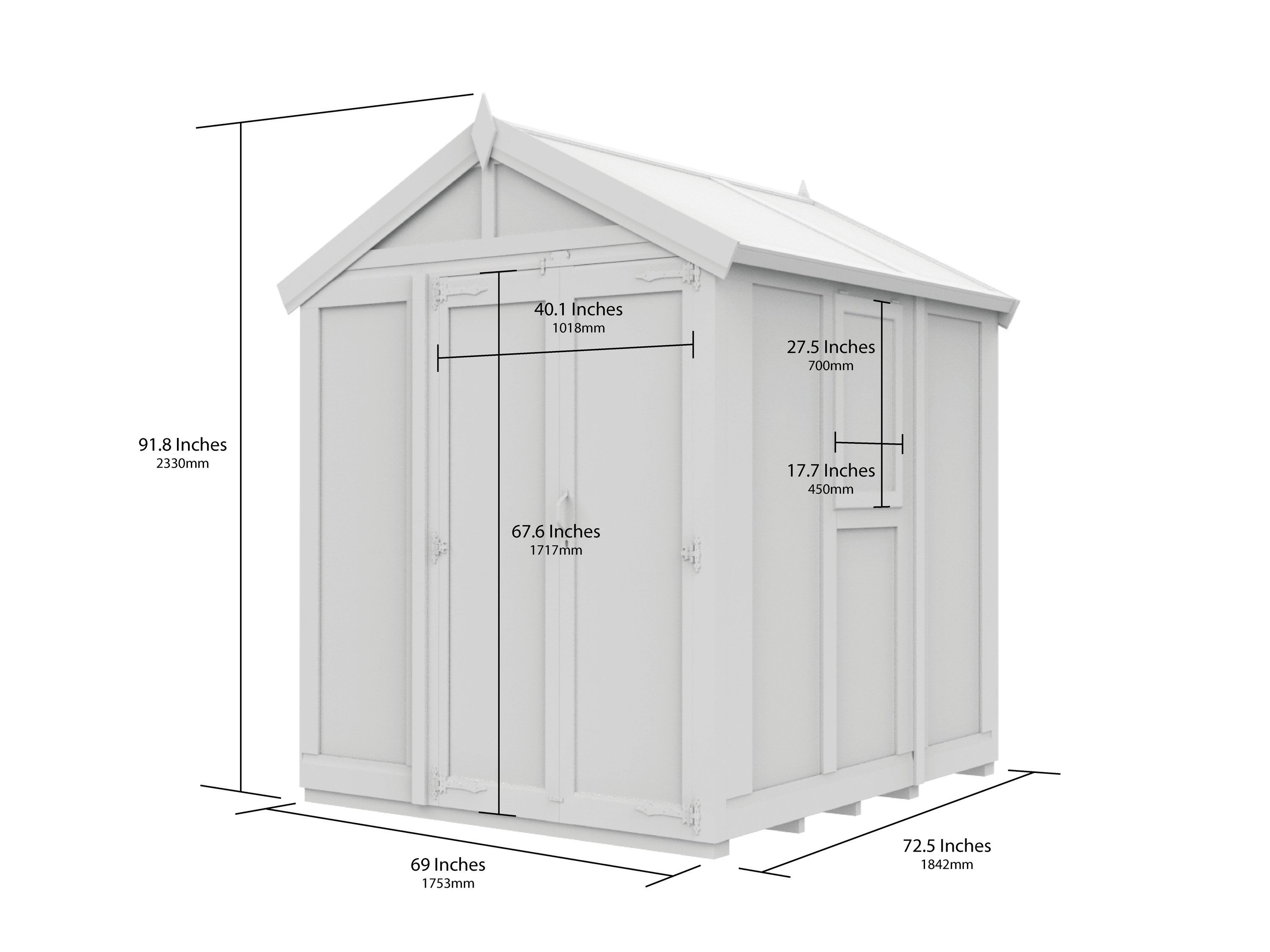 6x6 Glass Greenhouse