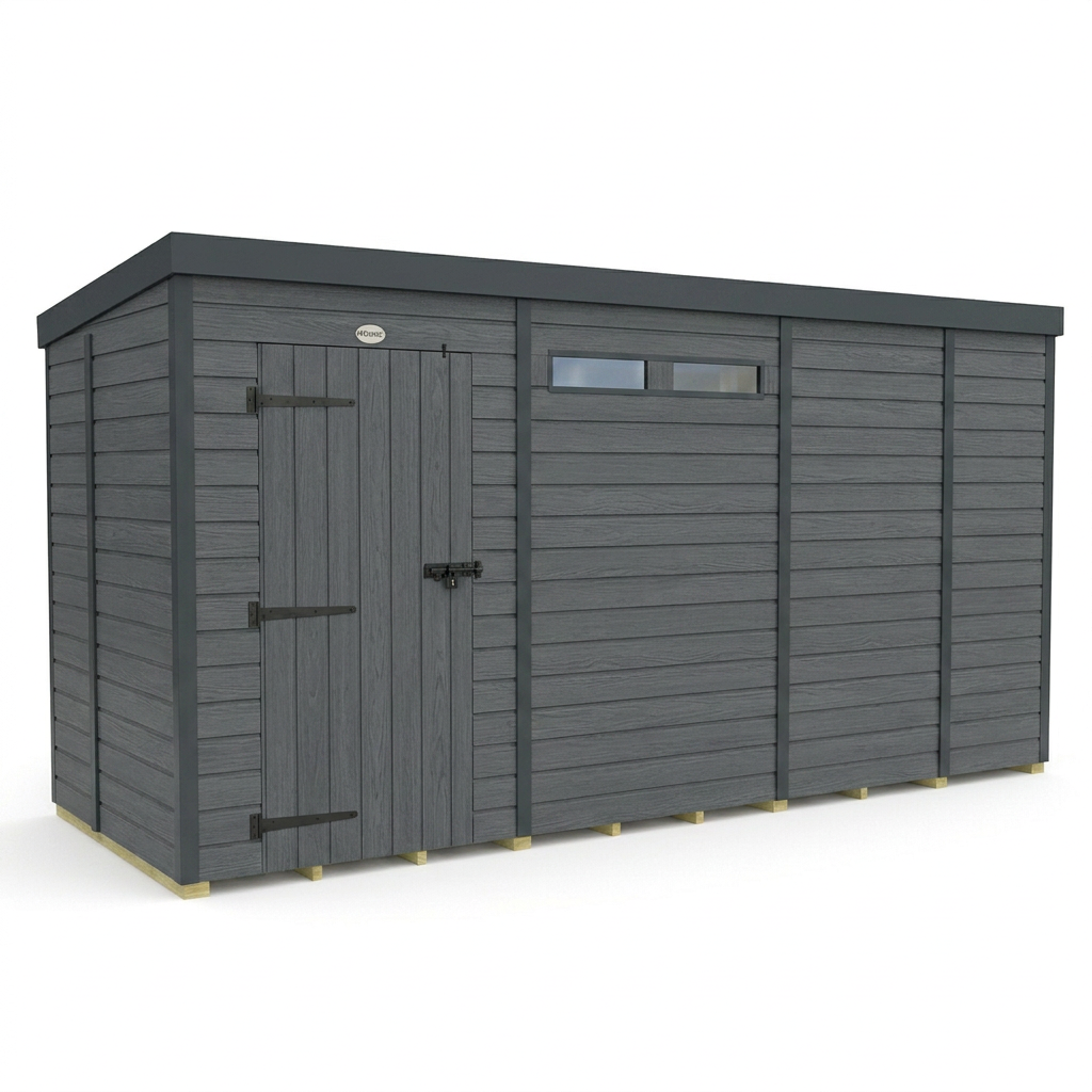 13x5 Composite Pent Security Shed