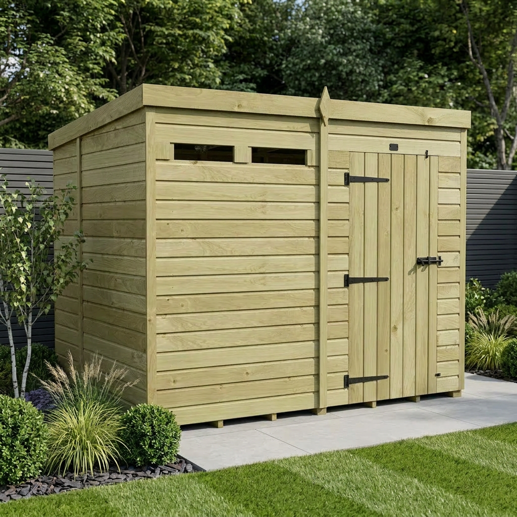8 x 6 Security Pent Shed