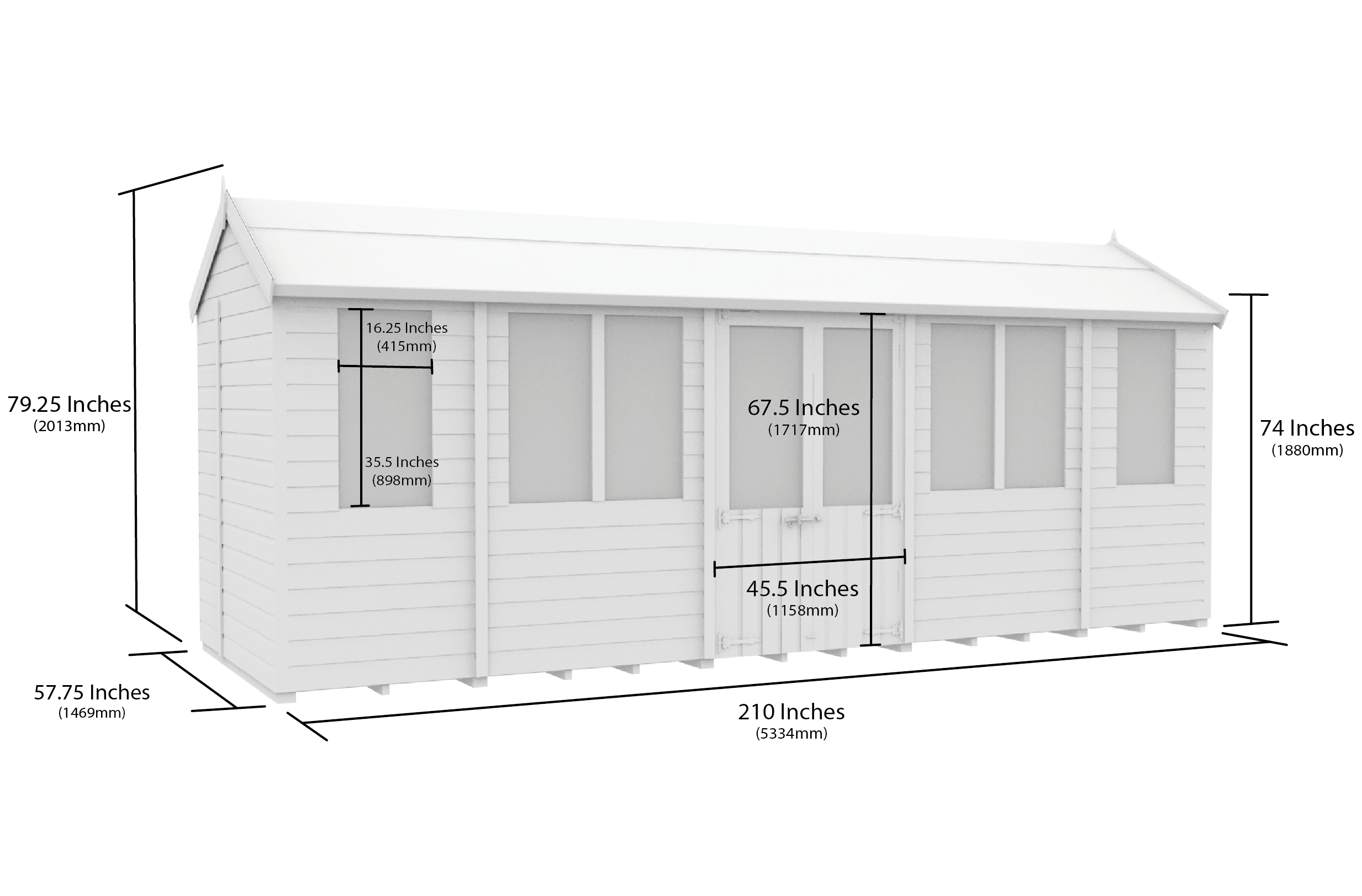 18 x 5 Apex Summer House