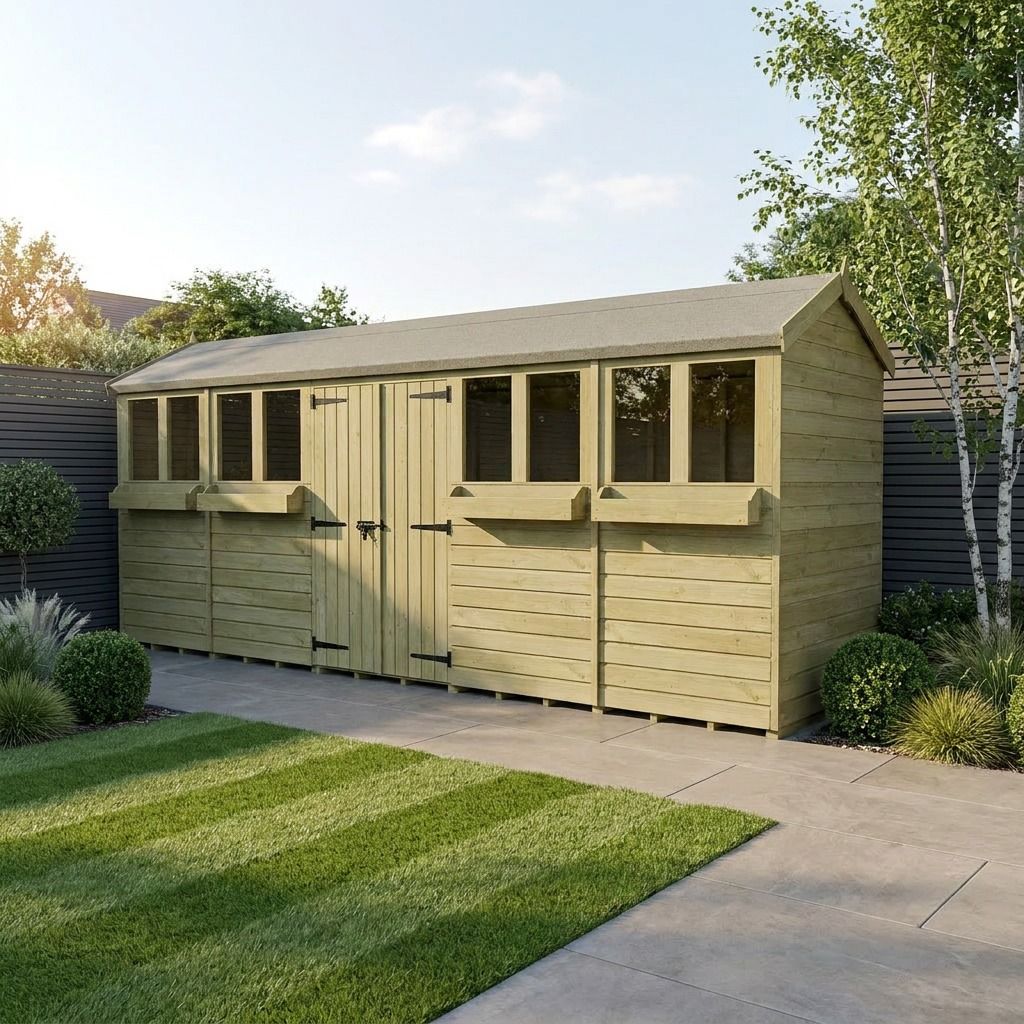 20 x 4 Apex Summer Shed