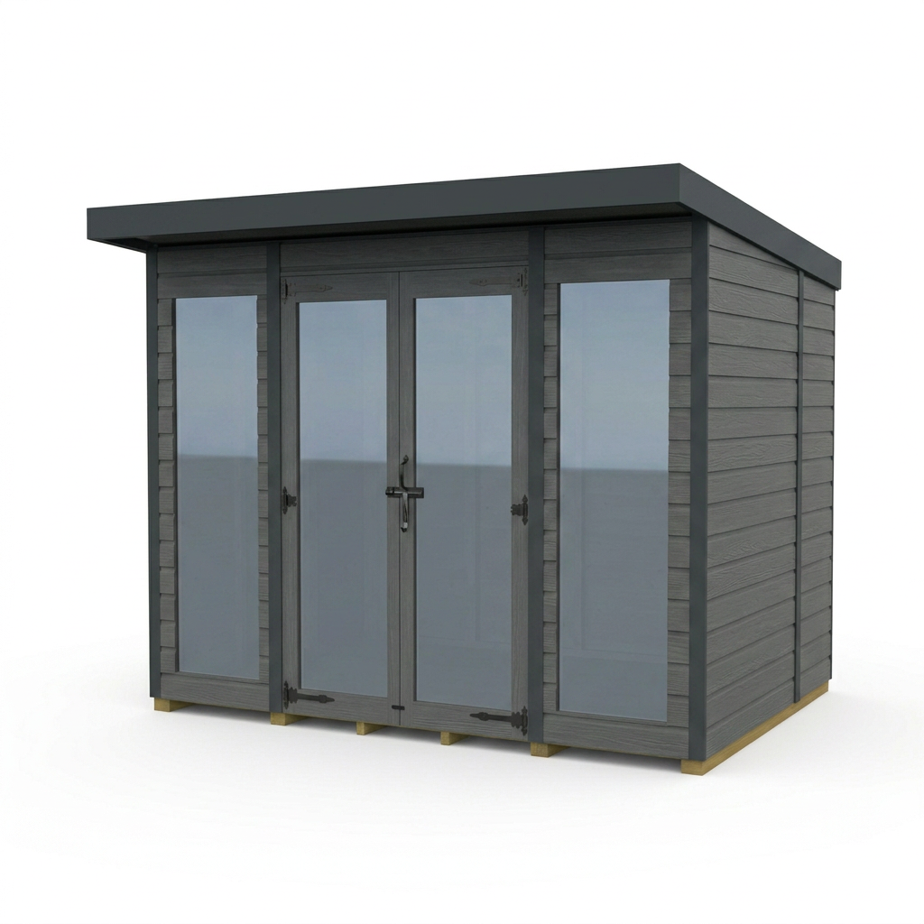 7x6 Composite Pent Full Height Summer House