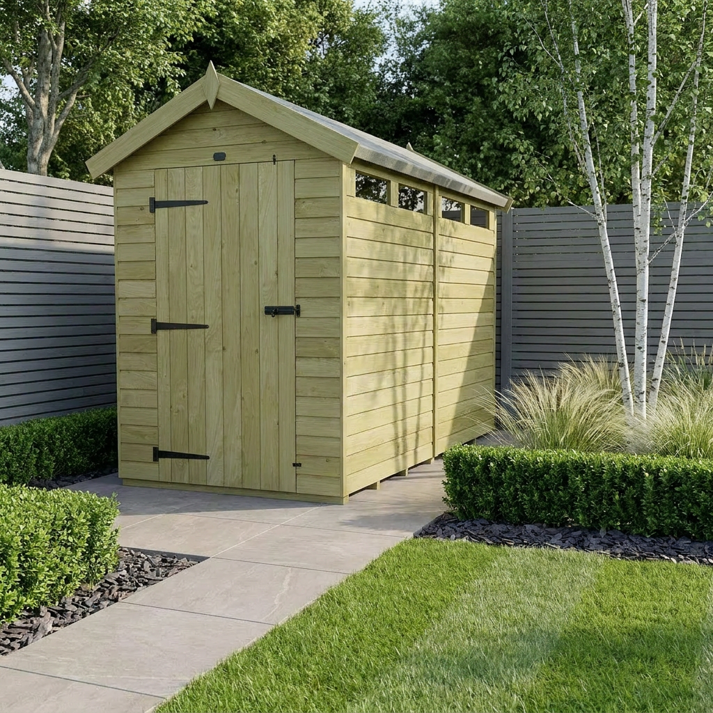 4 x 14 Apex Security Shed
