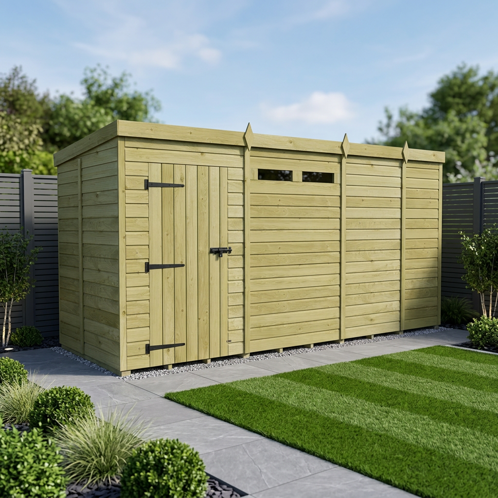 13 x 5 Security Pent Shed