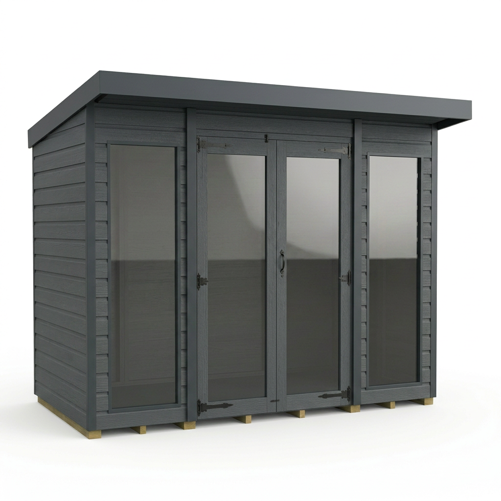 6x4 Composite Pent Full Height Summer House