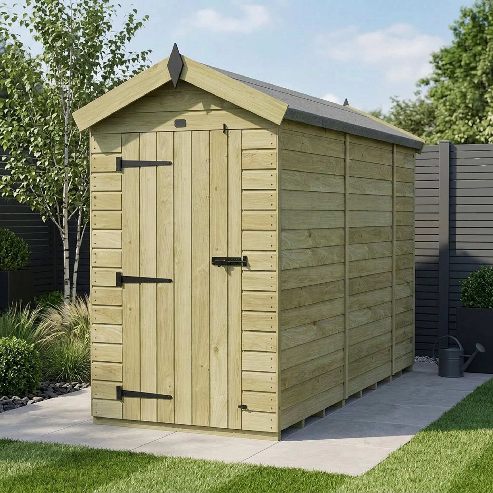 4 x 10 Apex Shed (Single Door, No Windows)