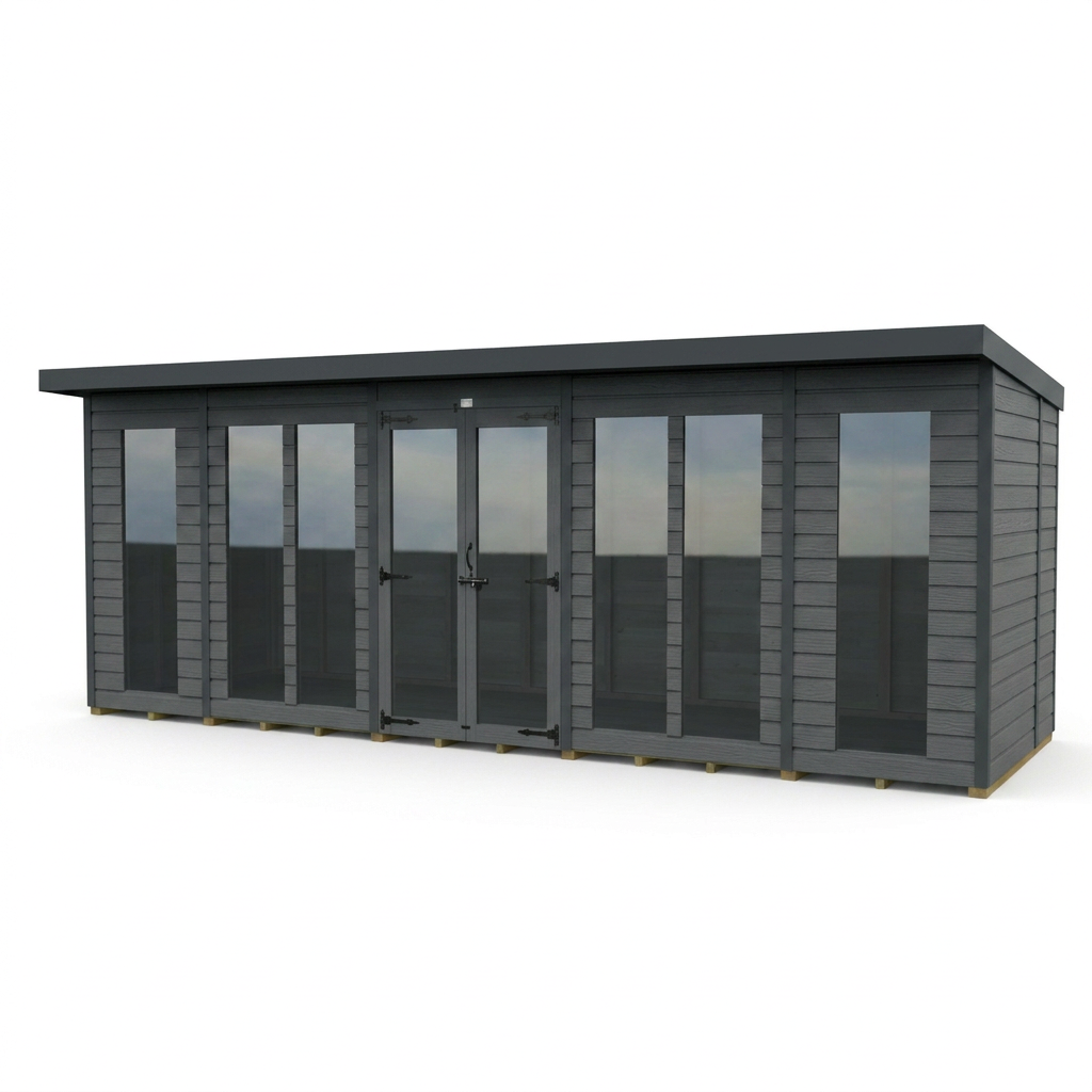 18x9 Composite Pent Full Height Summer House