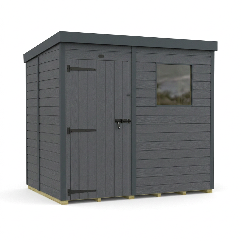 7x5 Composite Pent Security Shed