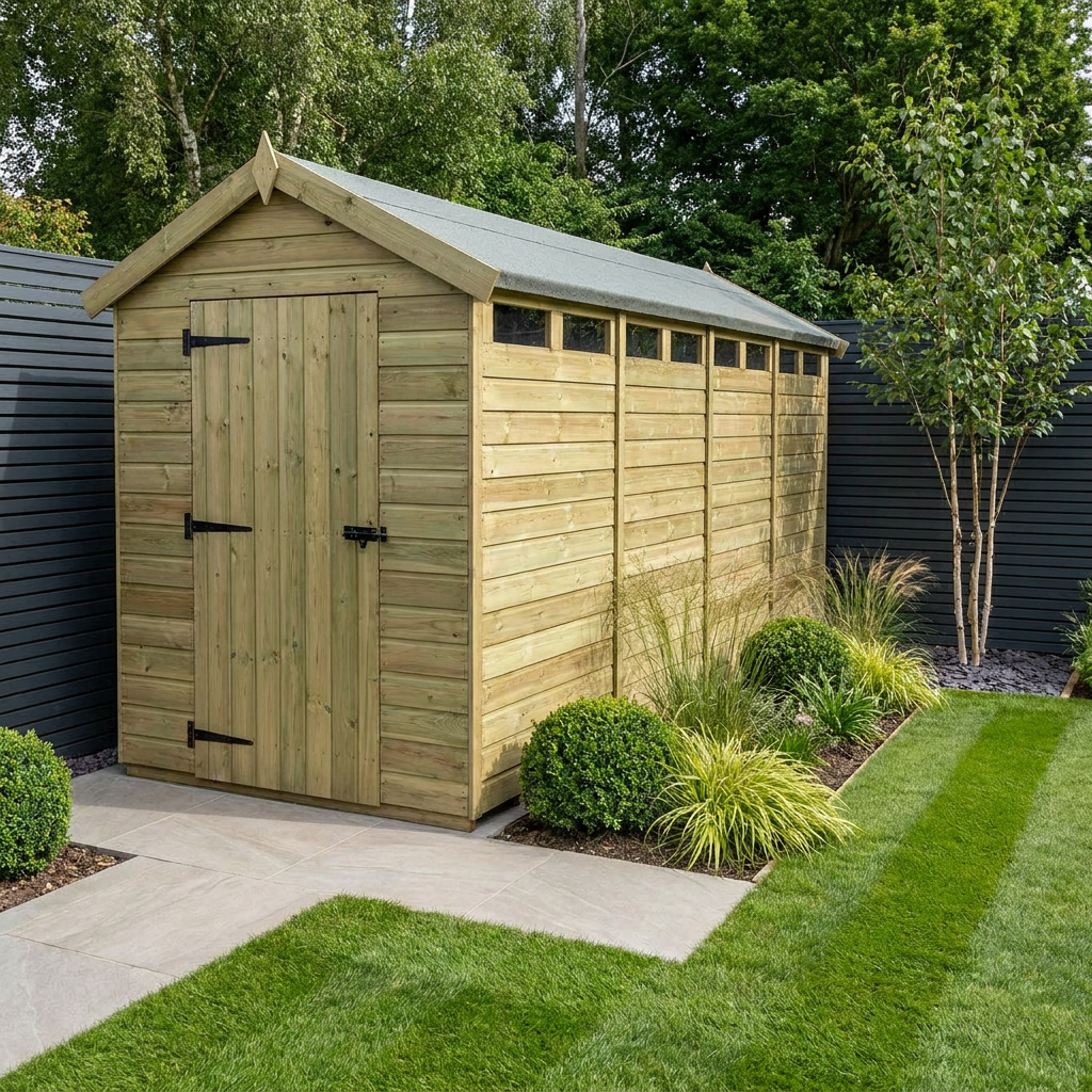 5 x 20 Apex Security Shed