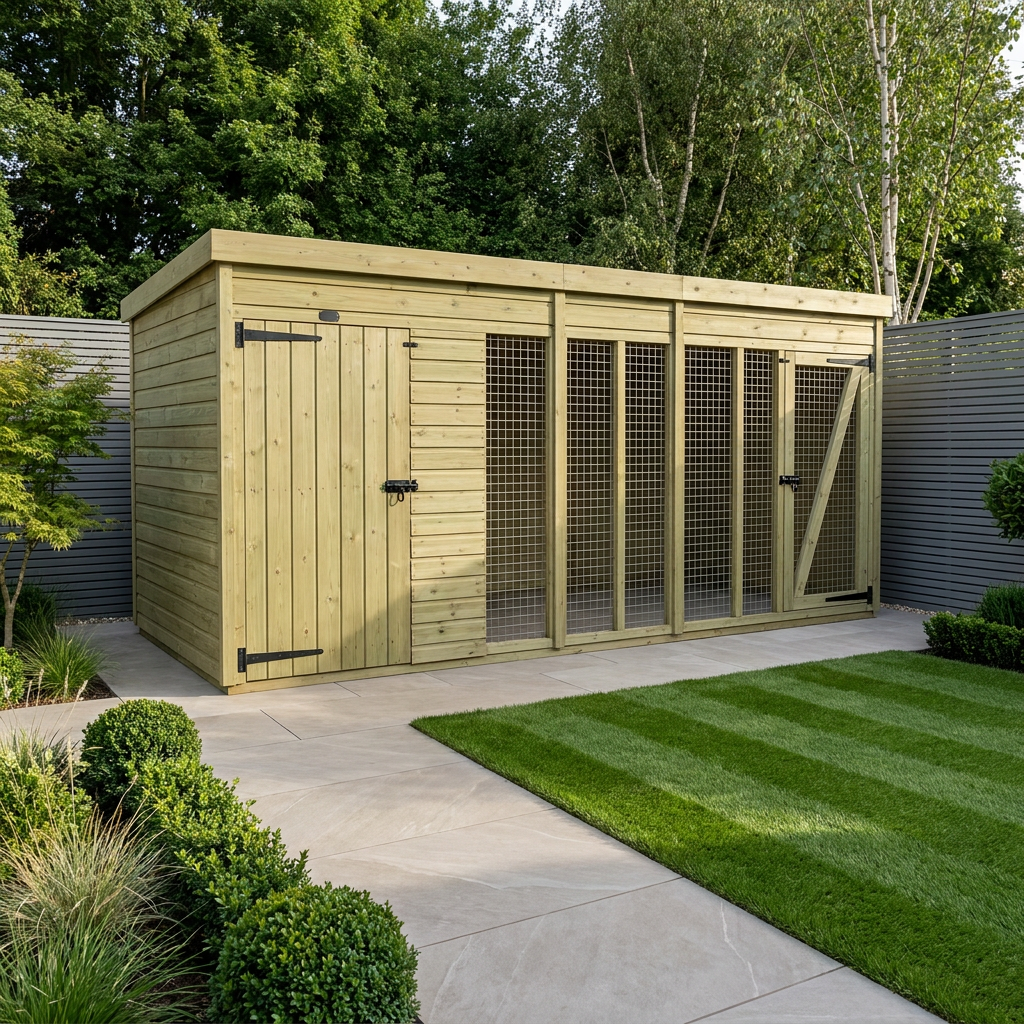 10 x 6 Dog Kennel And Run