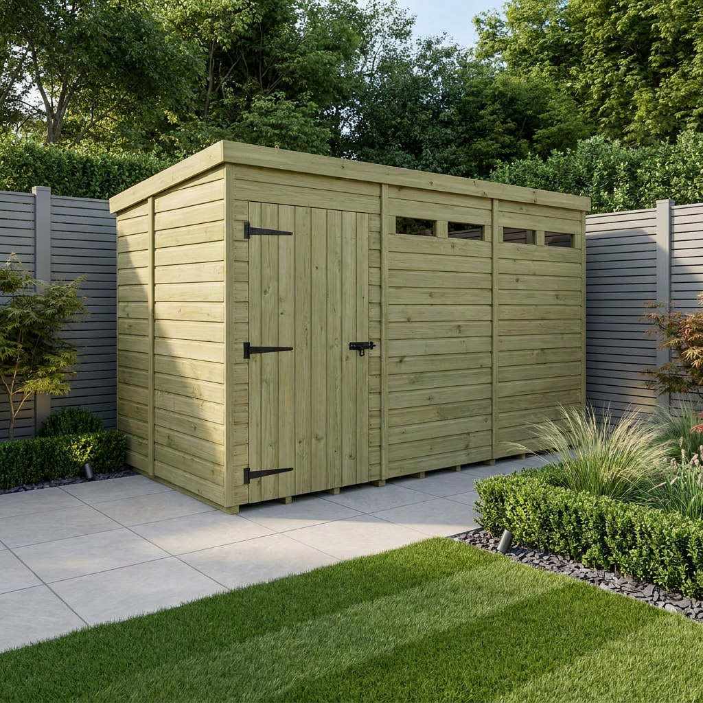 12 x 5 Security Pent Shed