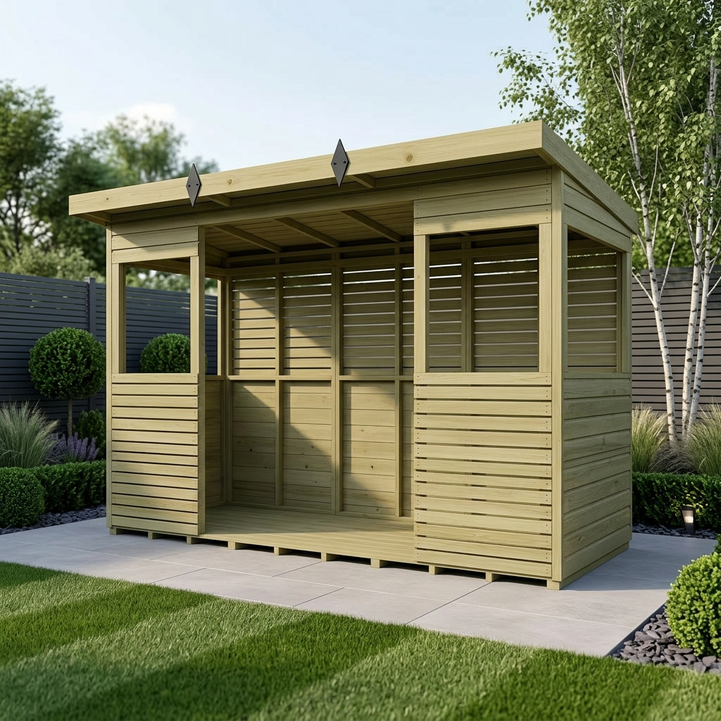 12 x 4 BBQ/Outdoor Kitchen Shelter