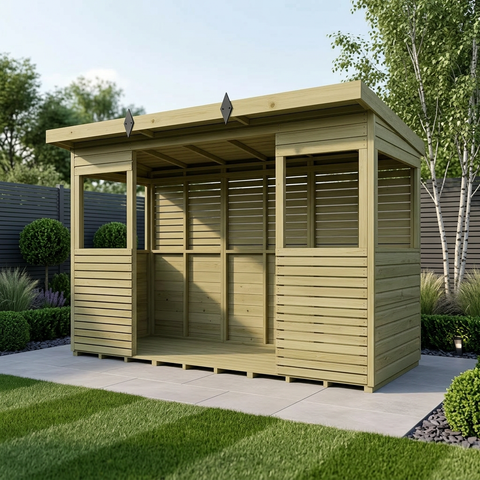 12 x 4 BBQ/Outdoor Kitchen Shelter