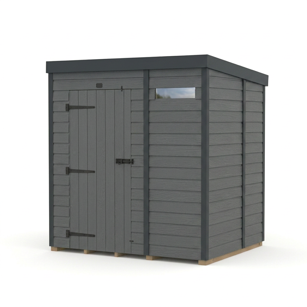6x5 Composite Pent Security Shed