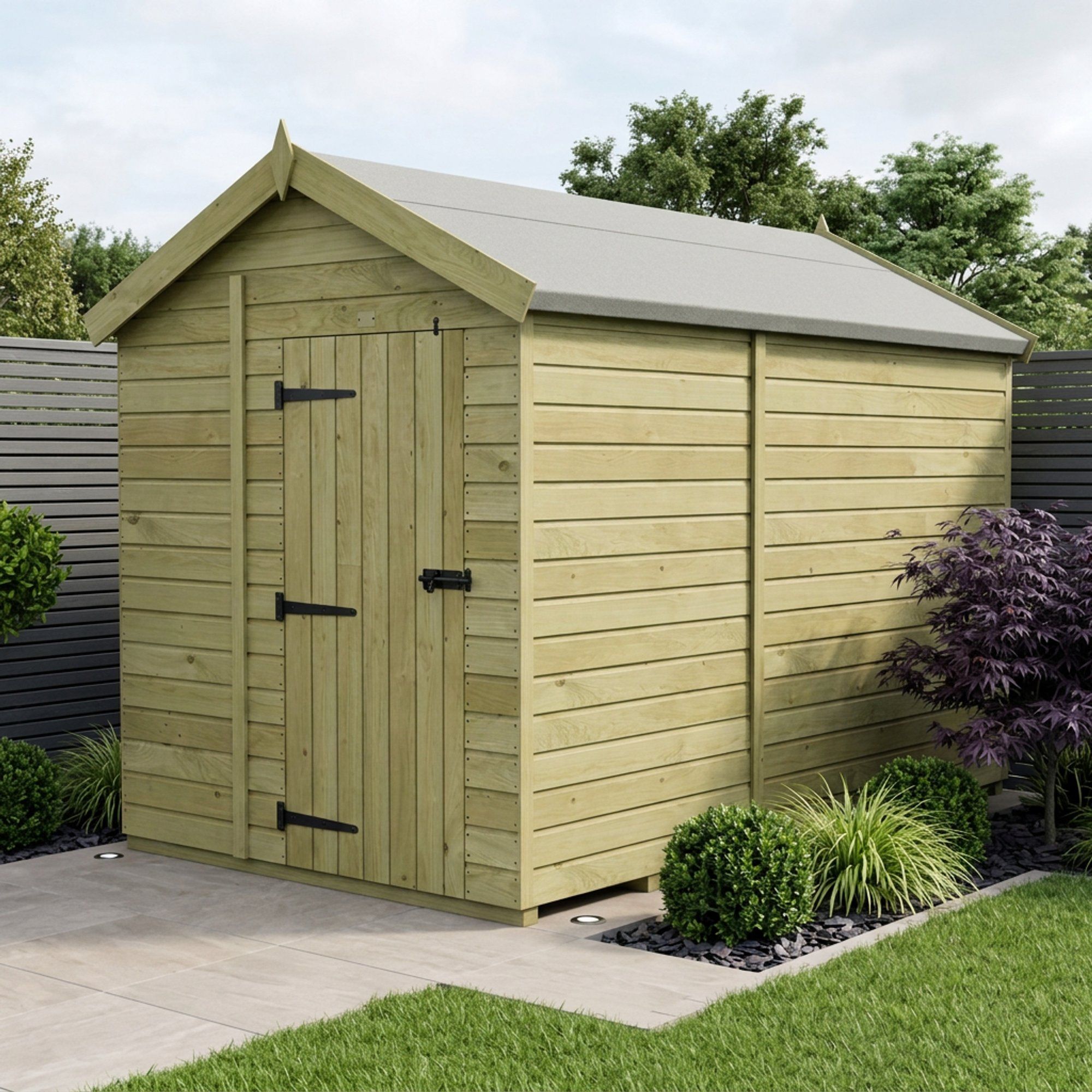 6 x 11 Apex Shed (Single Door, No Windows)