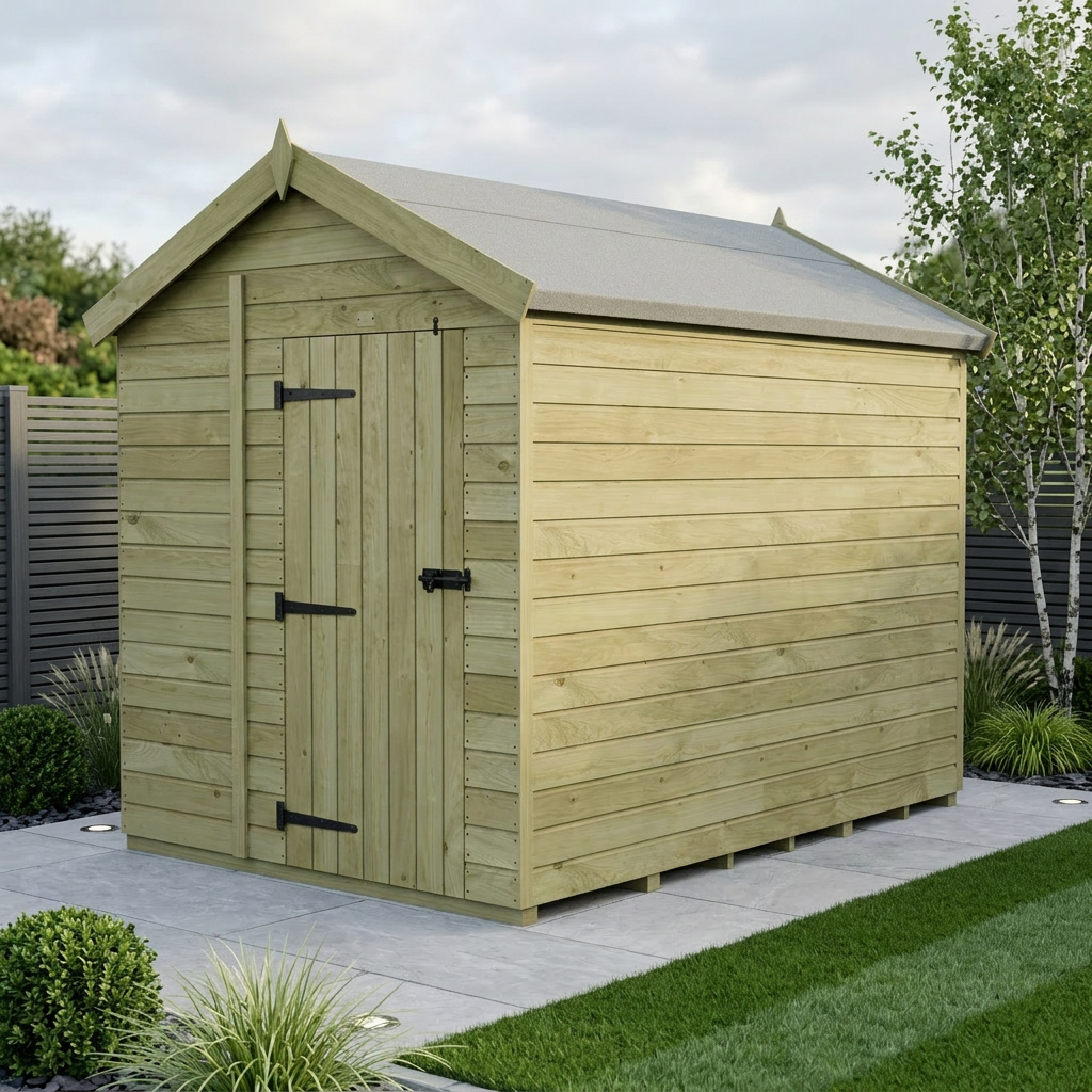 6 x 11 Apex Shed (Single Door, No Windows)