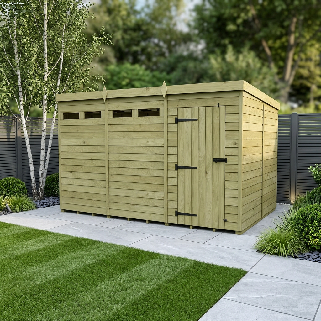 12 x 8 Security Pent Shed