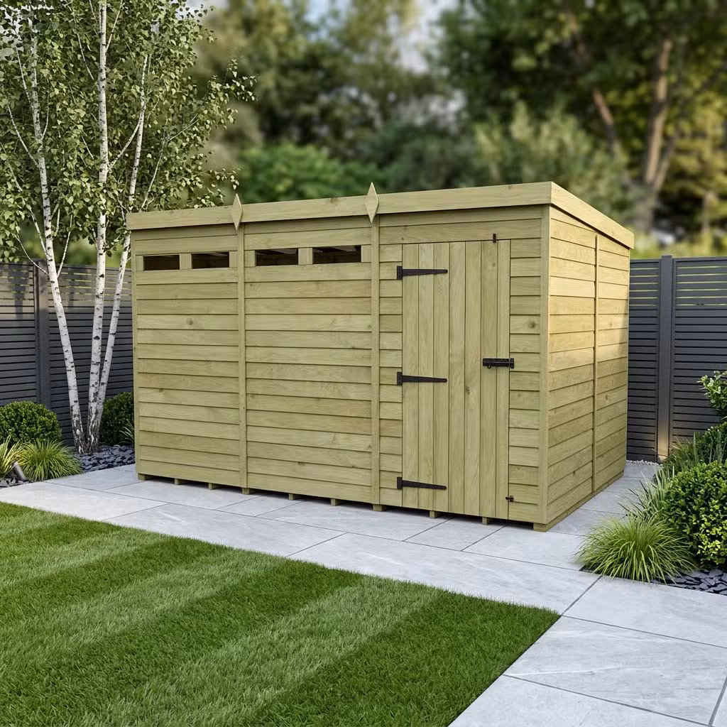 12 x 8 Security Pent Shed