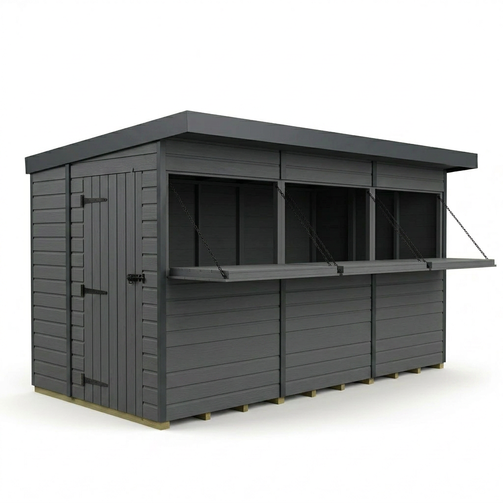 12x8 Composite Outdoor Garden Bar
