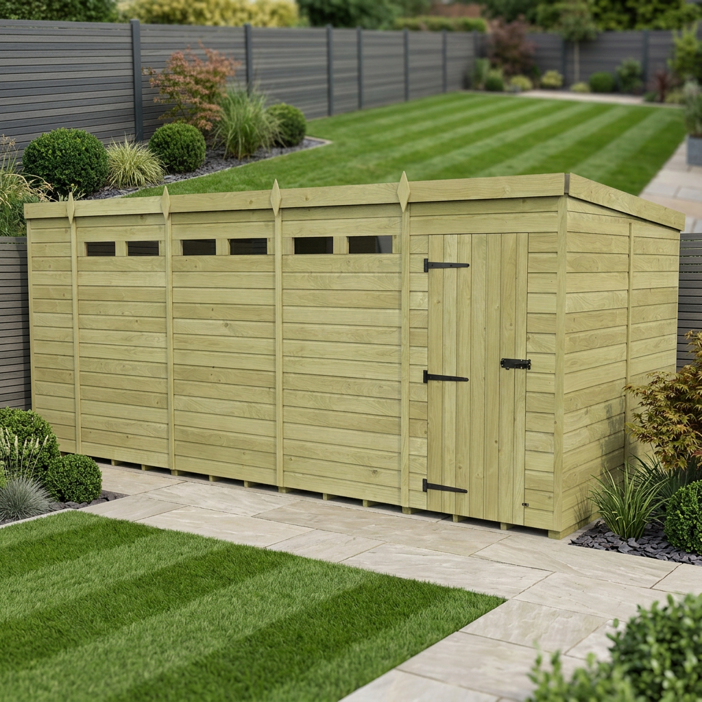 19 x 8 Security Pent Shed