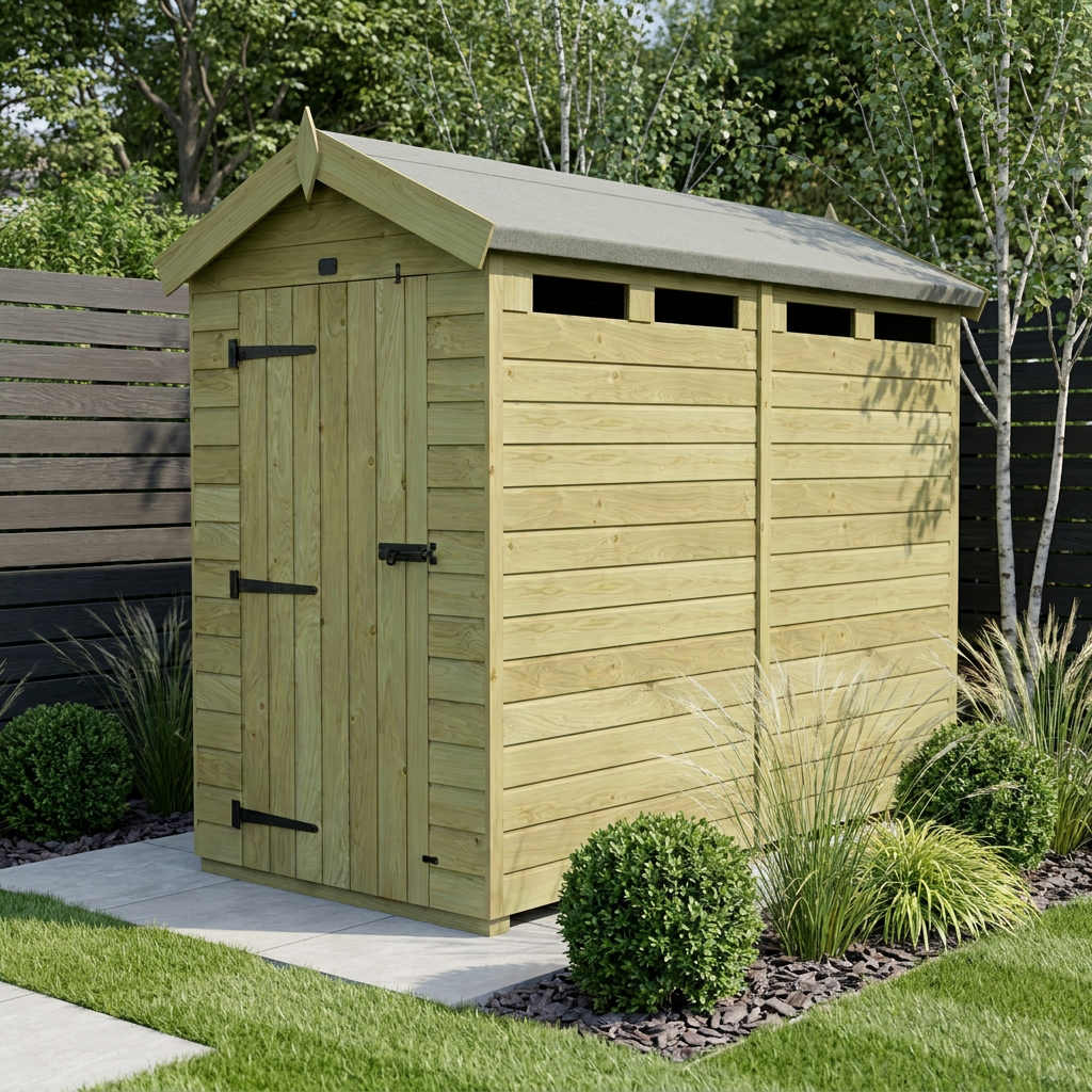 8 x 4 Apex Security Shed
